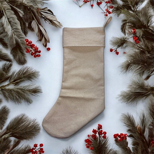 Classic Canvas Holiday Stocking