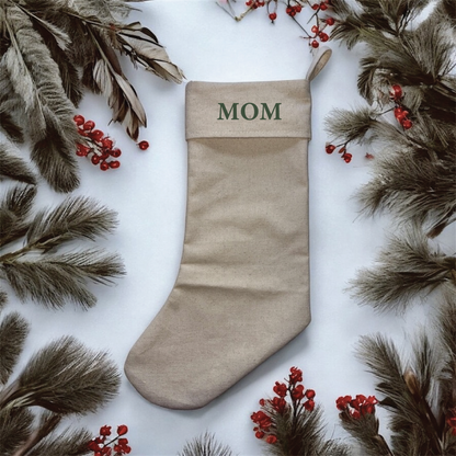 Classic Canvas Holiday Stocking
