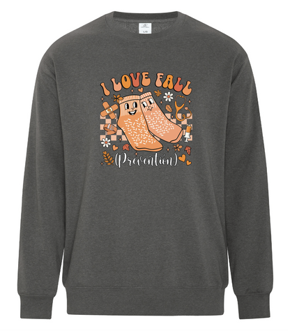 I Love Fall Prevention Crewneck