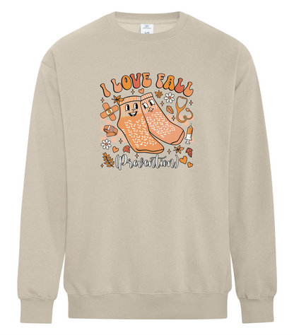 I Love Fall Prevention Crewneck