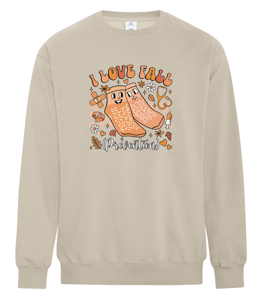 I Love Fall Prevention Crewneck