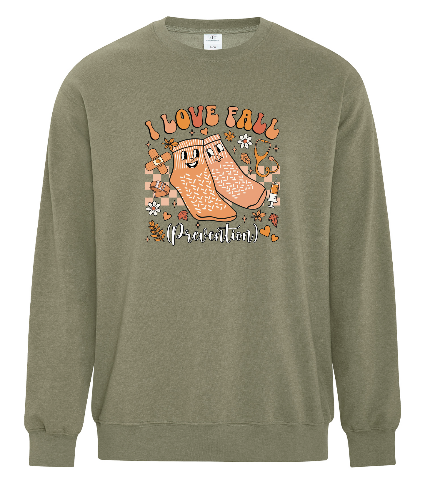 I Love Fall Prevention Crewneck