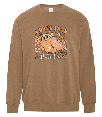 I Love Fall Prevention Crewneck