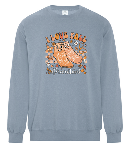 I Love Fall Prevention Crewneck
