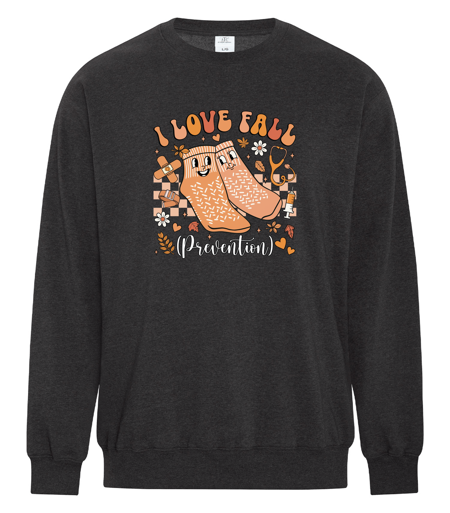 I Love Fall Prevention Crewneck