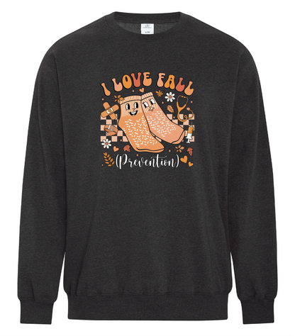 I Love Fall Prevention Crewneck
